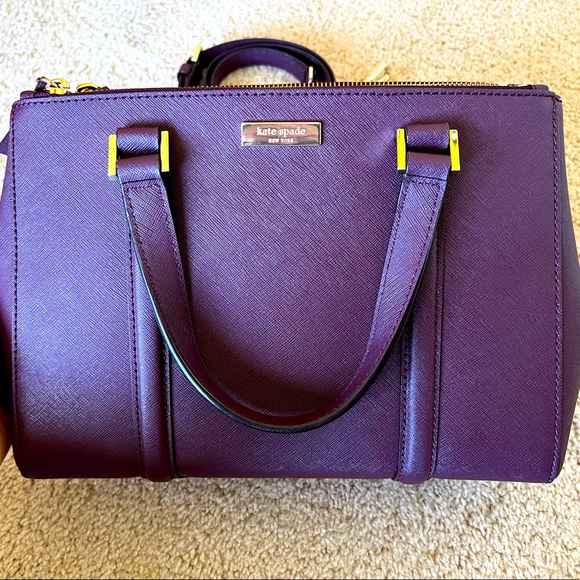 kate spade Handbags - Burgundy Kate Spade handbag with shoulder strap